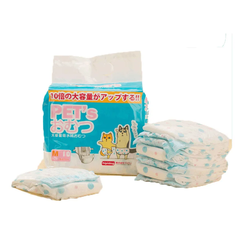 100 Units Diapers For Dogs Disposable Dog Super Absorbent Training Pee Pads Nappy Mat For Cats Diapers Cage Mat