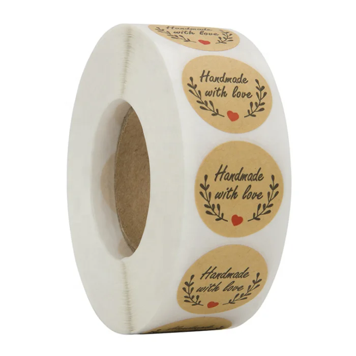 customized hot style  baking gift roll wrapped cowhide sticker