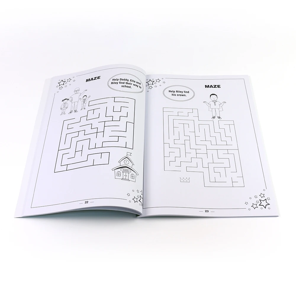 Custom Colorful children education english grammar book printing