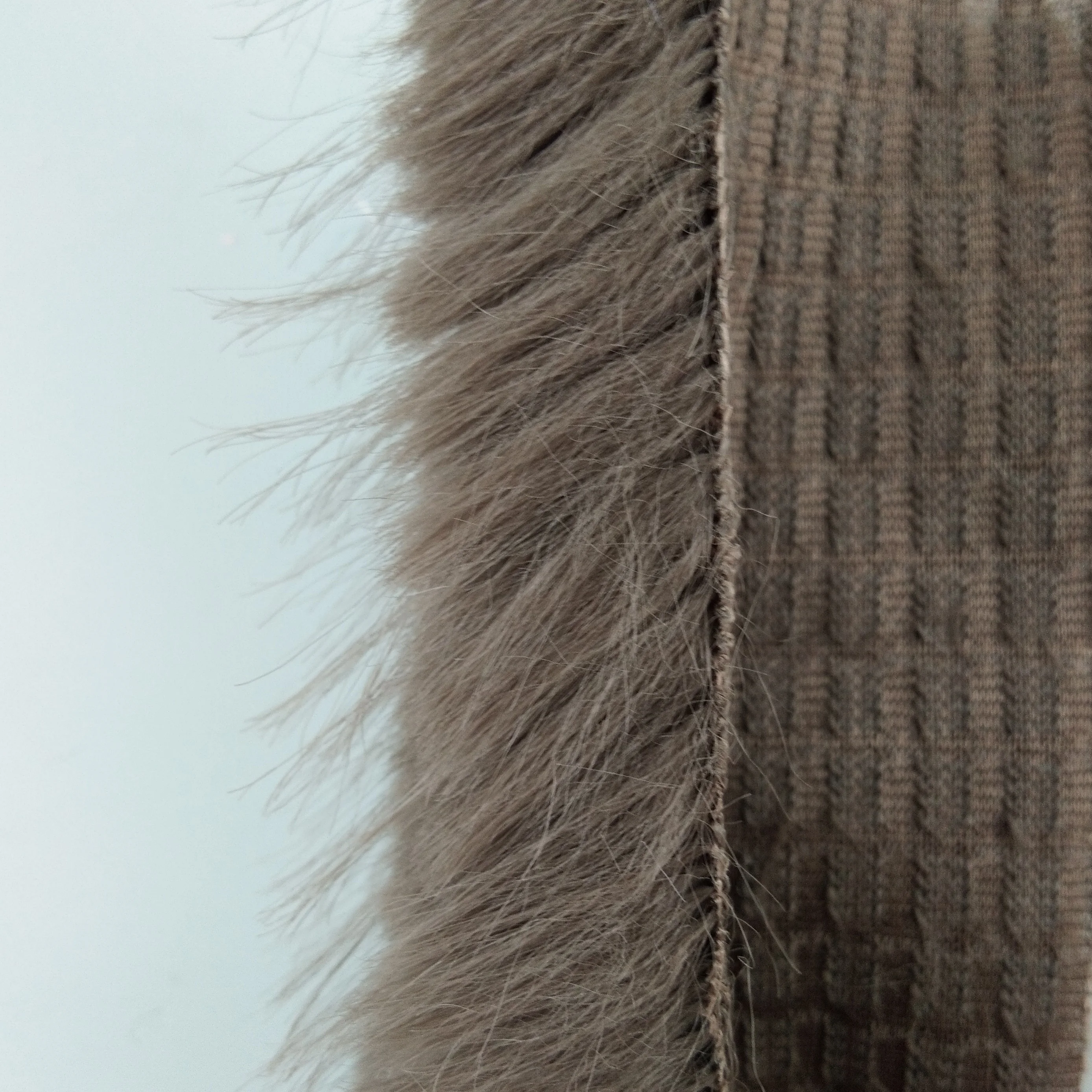 In stock Soft Jacquard Long Hair Rabbit Faux Fur Fabric For Garment/Home Textile/Toy