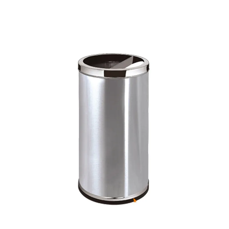 Wholesale big volume 80L waste bins 210 stainless steel trash can for office home hotel kitchen commericail garbage bins