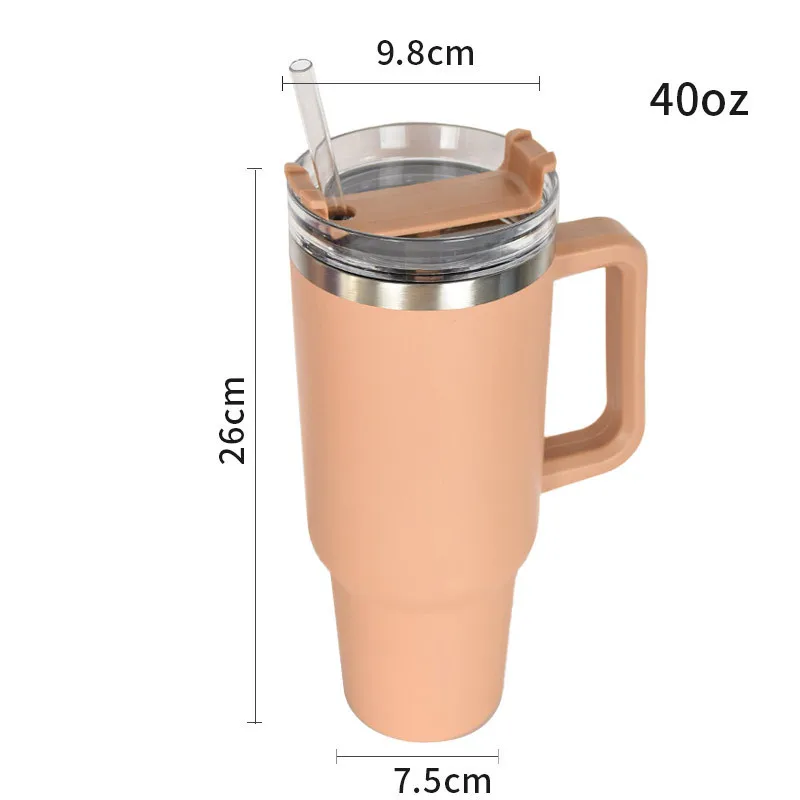 Mazoho 2022 New 40oz Double wall Stainless steel Vacuum insulated coffee mug  travel tumbler with handle