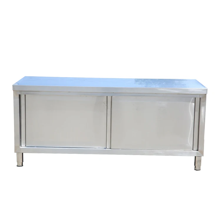  Best price kitchen worktable cabinet stainless steel restaurant working tables