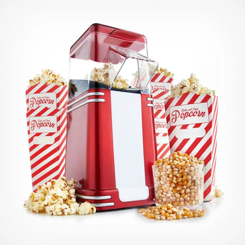 120v 220v Retro Small Chinese Electric Air Popper Popcorn Makers 1200w for Home CE ETL Approved