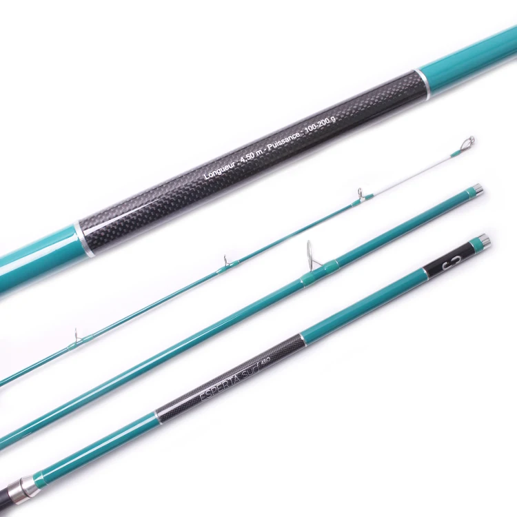 SFR052 High quality 4.2m 4.5m surf fishing rod carbon