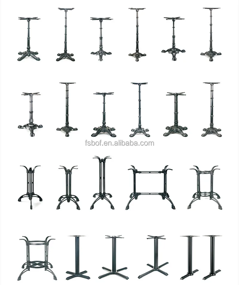 designer heavy duty furniture accessories chrome metal cast iron square table legs modern wrought round coffee table legs