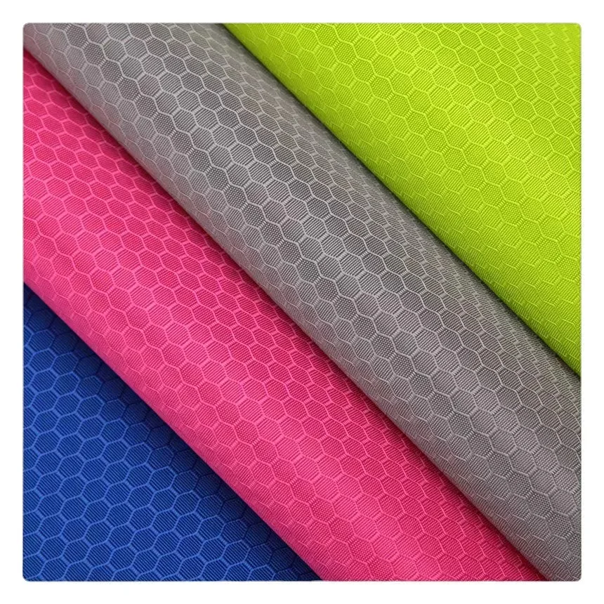 100% Nylon 160gsm Pu Coated Waterproof Diamond Ripstop 400d Rip Stop Oxford Fabric For Bag