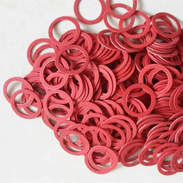 
waterproof vulcanized Red plain Fiber steel Insulating flat washers 