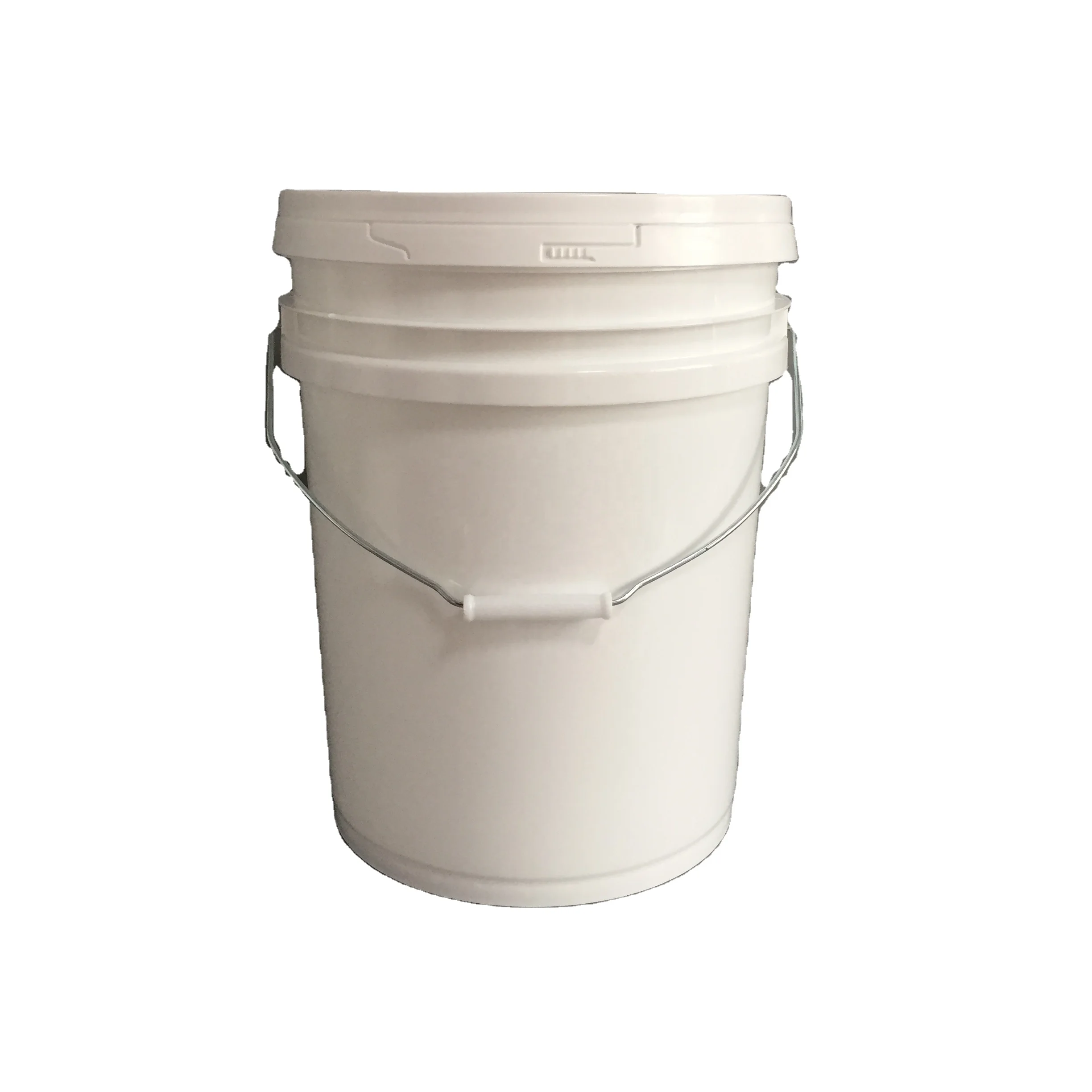 cheap 20 litre plastic bucket 5 gallon with iml label for paint coating chemicals adhesives with metal handle