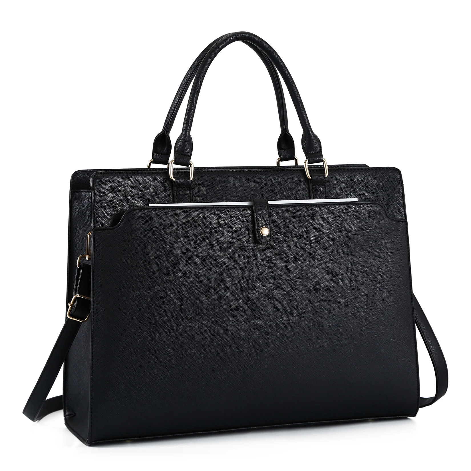 Women Laptop Bag Waterproof Lightweight 15.6' Leather Large Capacity Computer Business Office Briefcase Tote Bag Handbag