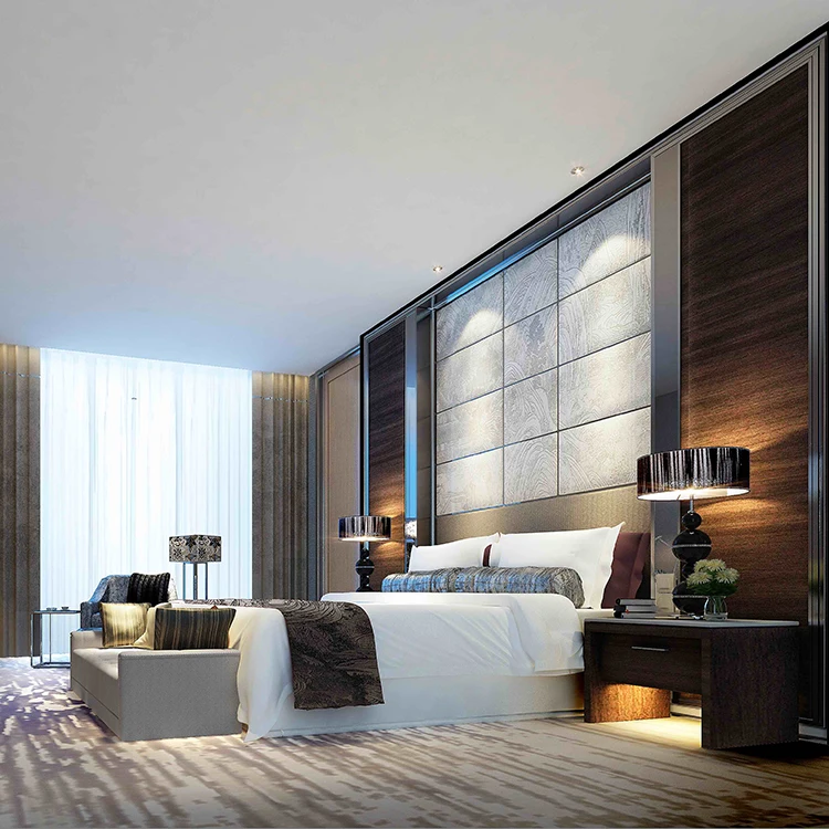 Interior new customized design hotel bed room furniture