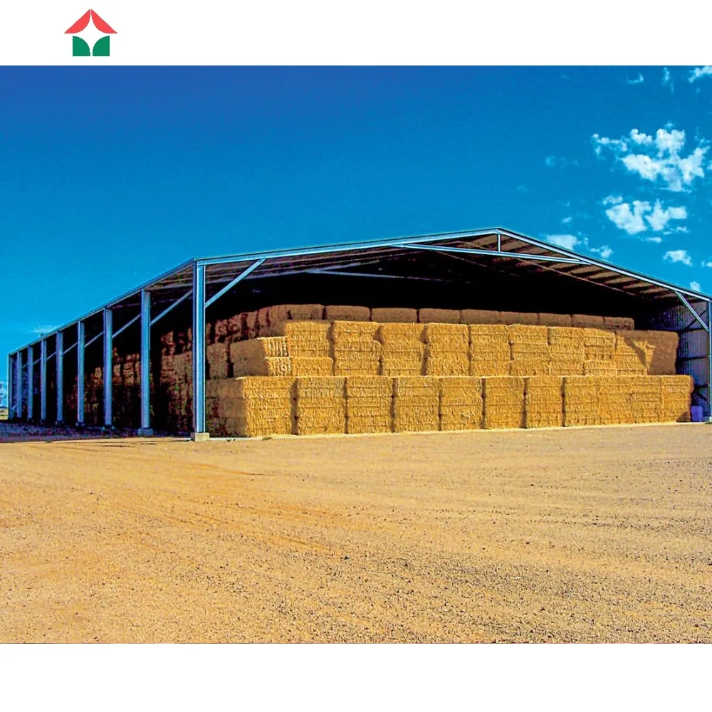 hangar/hay shed/horse barn stable steel building bolted structure fabrication