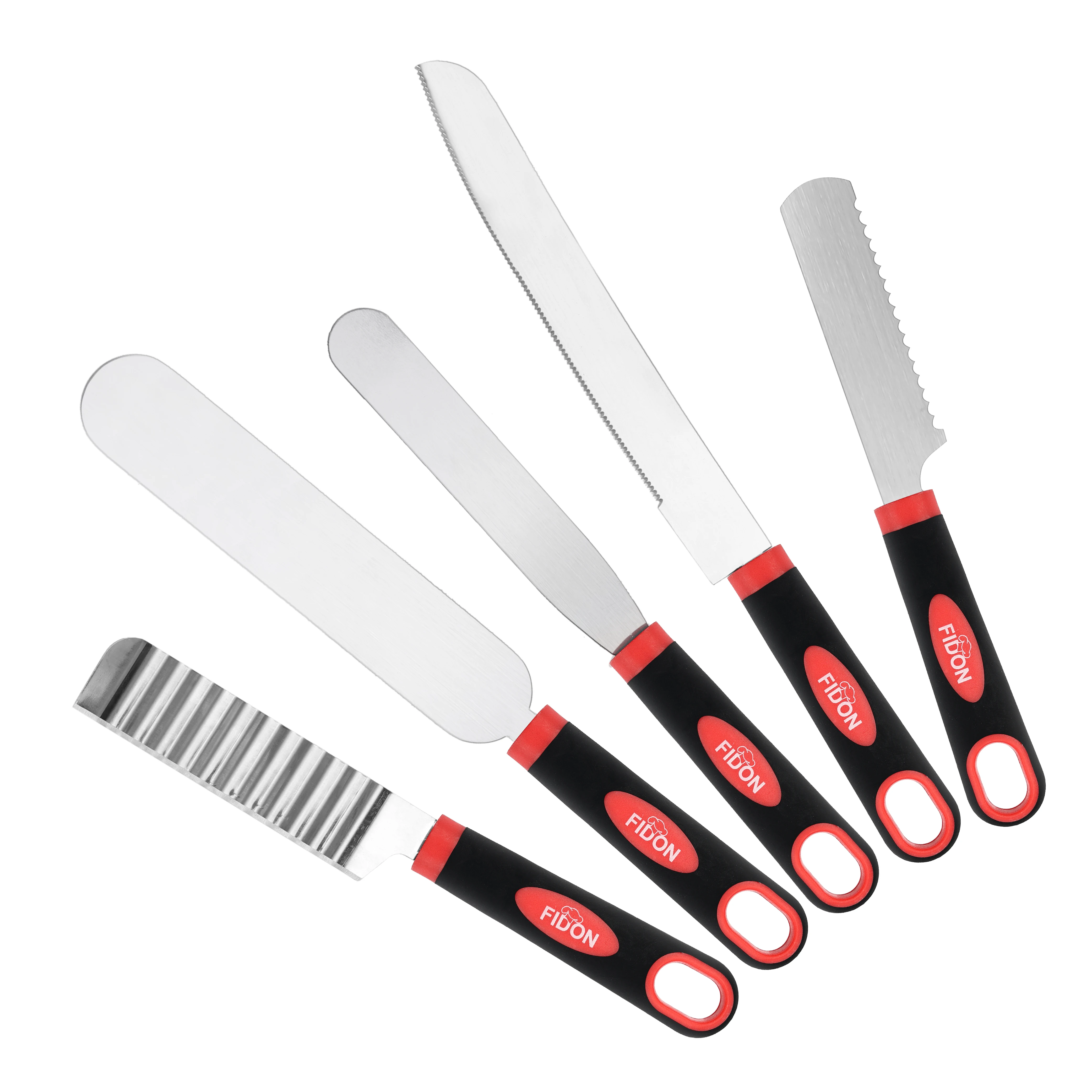 Food Grade Stainless Steel Cream Knife Icing Cheese Cream Scraper Bread Knife Bread Slicer