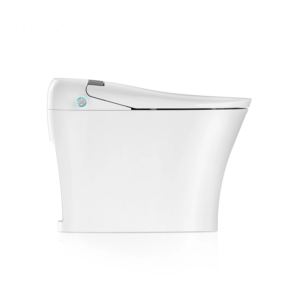TA-861DF TEJJER High quality one piece auto flush auto close smart toilet with Side-pressing One-part Form