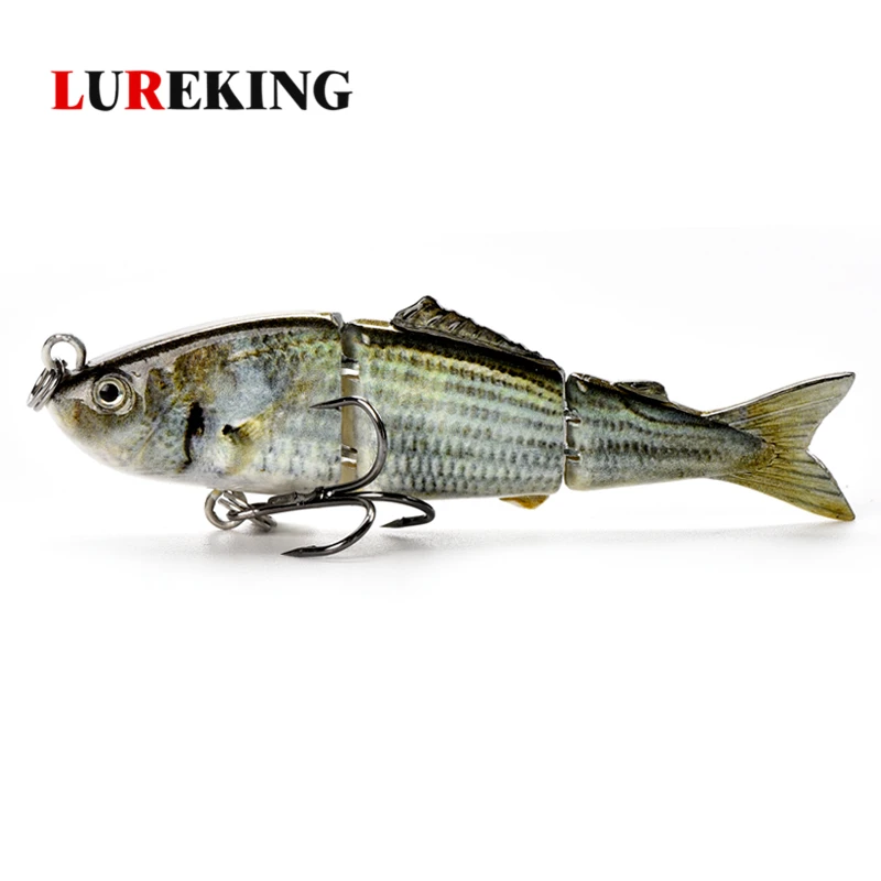 Lureking Wholesale Good Quality Hard Plastic Fishing Lure Z03A 4.5g 65mm Small 3section Wired Connection Jointed Swim Bait