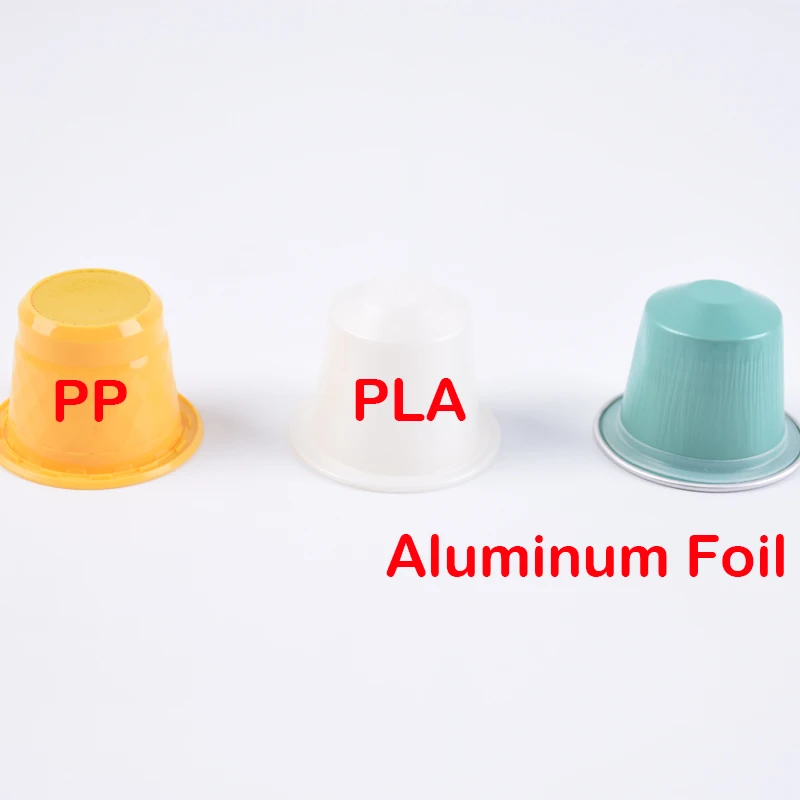 37mm Coffee Pod Packaging Empty Nespresso Aluminum Foil Coffee Capsule With Sticker