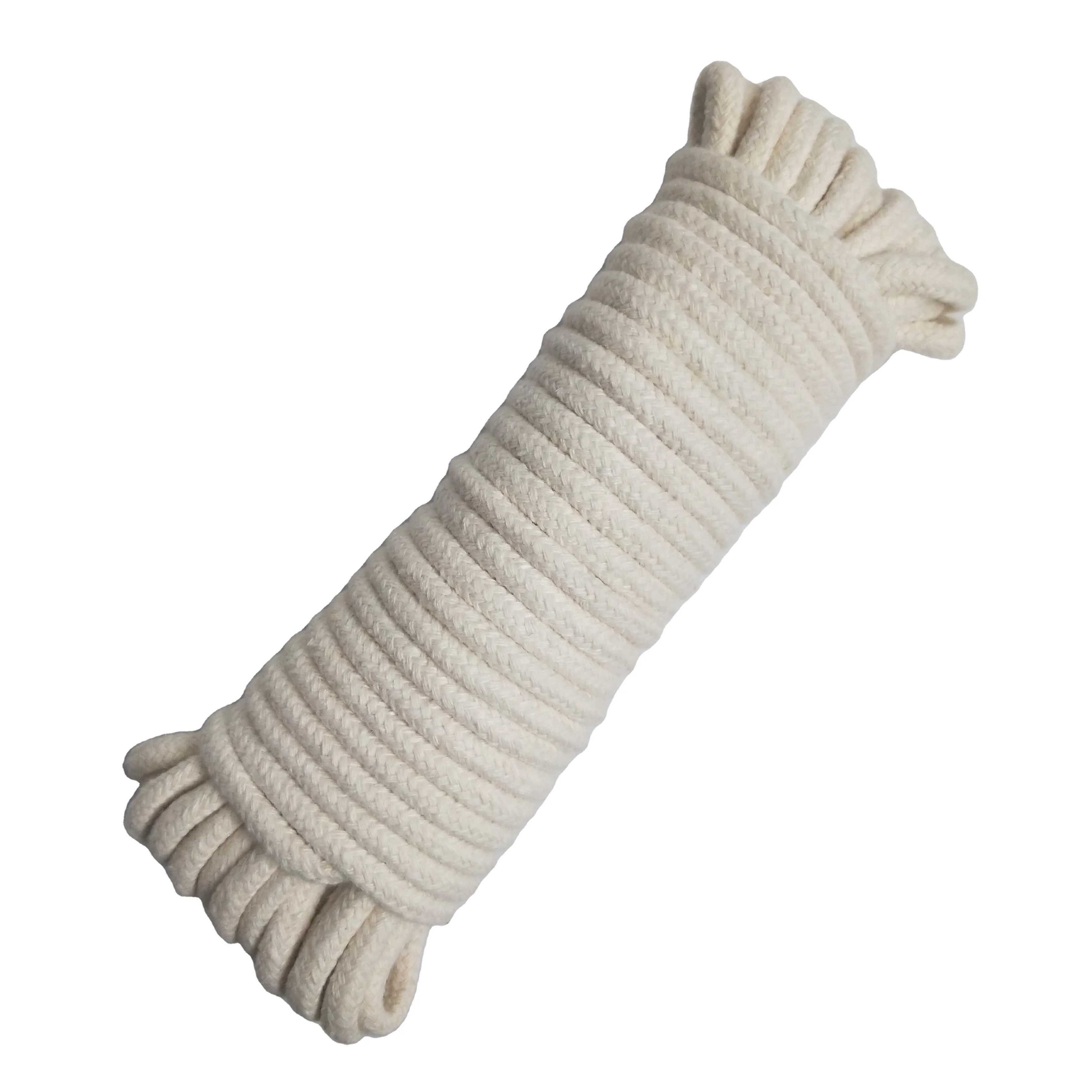 The factory produces 5mm 6mm high quality white high quality cotton rope