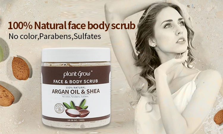 
OEM Hot Sale OEM/ODM 100% Natural dead sea salt Anti Cellulite Scrub & Exfoliator Coconut Milk Body Scrub for men for women 