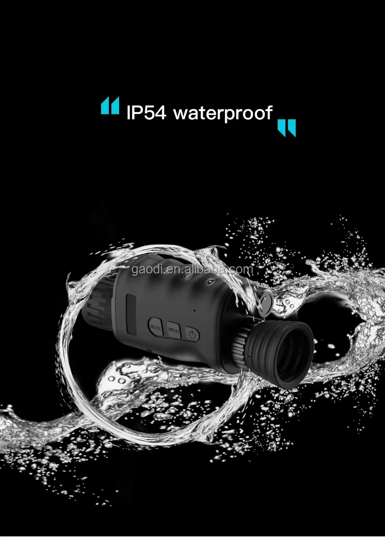 Monocular Night Vision 4X Digital 3MP 1080P Long Range Telescope With Camera IP54 Waterproof