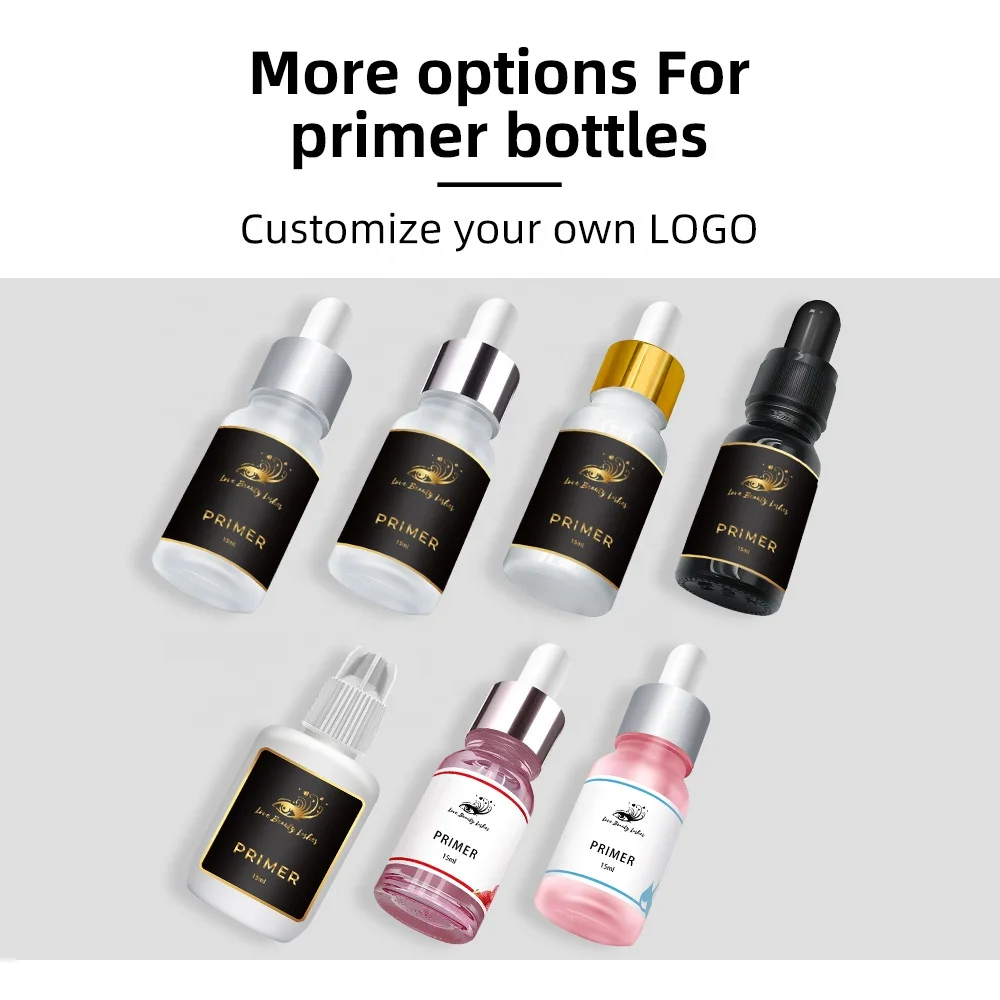 Custom Private Label Wholesale High Quality Lash Primer Glue Strong Hold Primer For Eyelash Extensions
