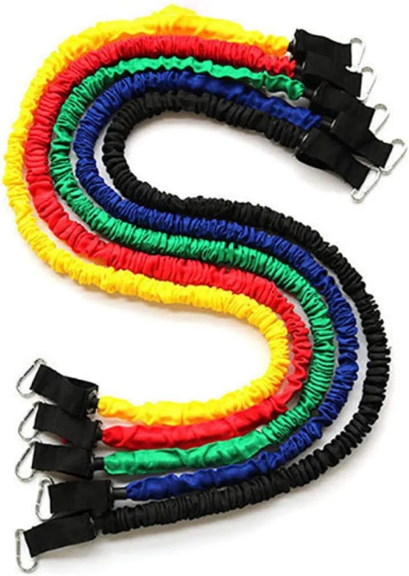Fitness Yoga Equipment Set Rubber Latex Resistance Bands Exercise Elastic Pull String Pull Rope