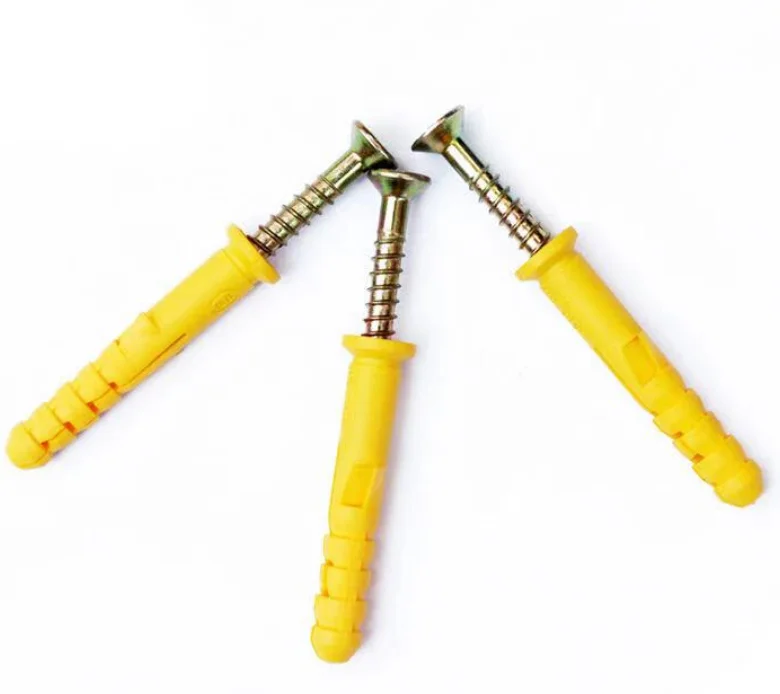Hot Sale Yellow Plastic Expansion China Fastener Manufacturer Expansion Bolt