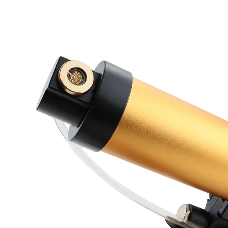 SUBAO 310ml Pneumatic Glass Glue Gun Barrel Hard Glue Gun with Back Rod Function Sealant Gun