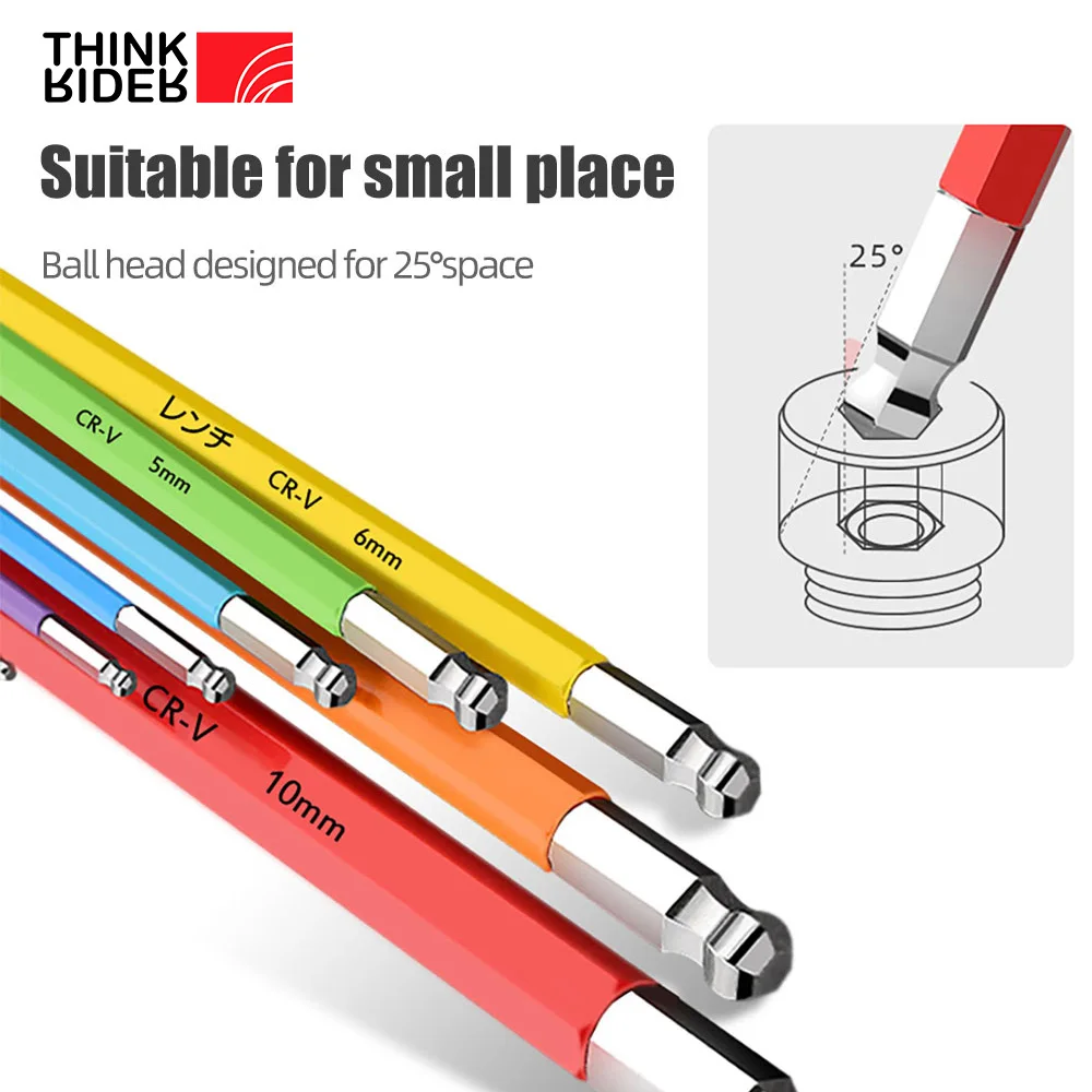 Hardware Tools Type security key allen key wrench for Hexagon Screw Spanner l-keys Ball Head Inner Hexagon hex Key Spanner Set