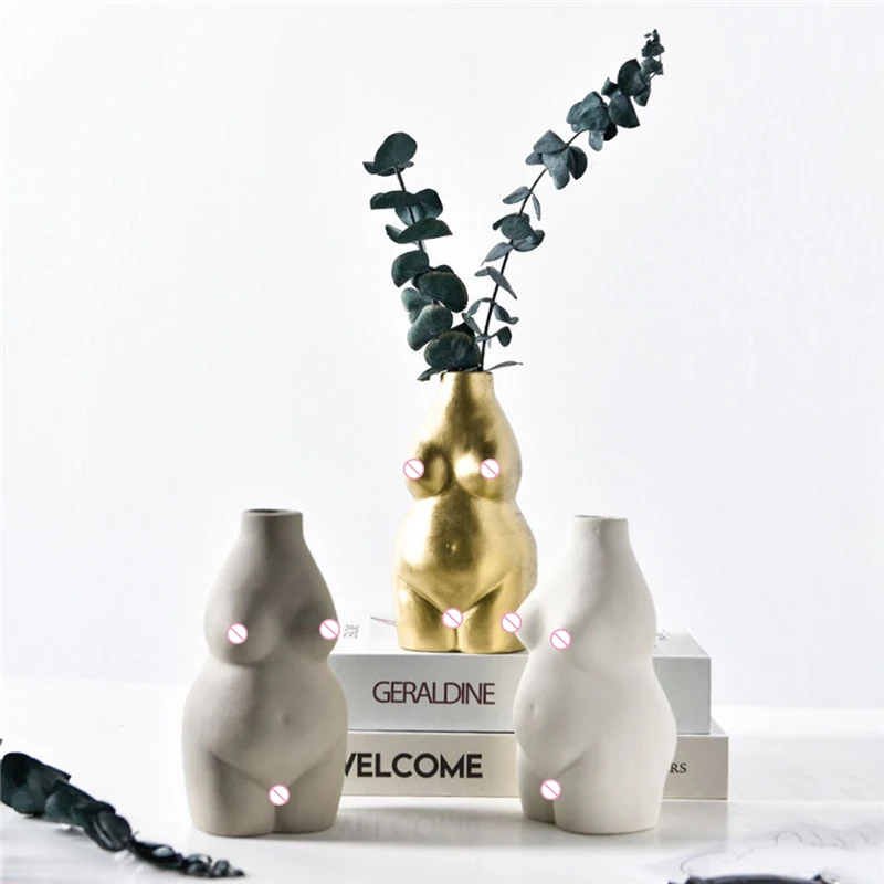
Color Body shape Vase Nordic Ceramic Flower Vase Modern New Body Vase home decoration ceramic pottery 