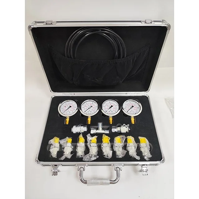 High Quality Excavator pressure gauge for construction works Digital hydraulic pressure gauges set hydraulic pressure test kit