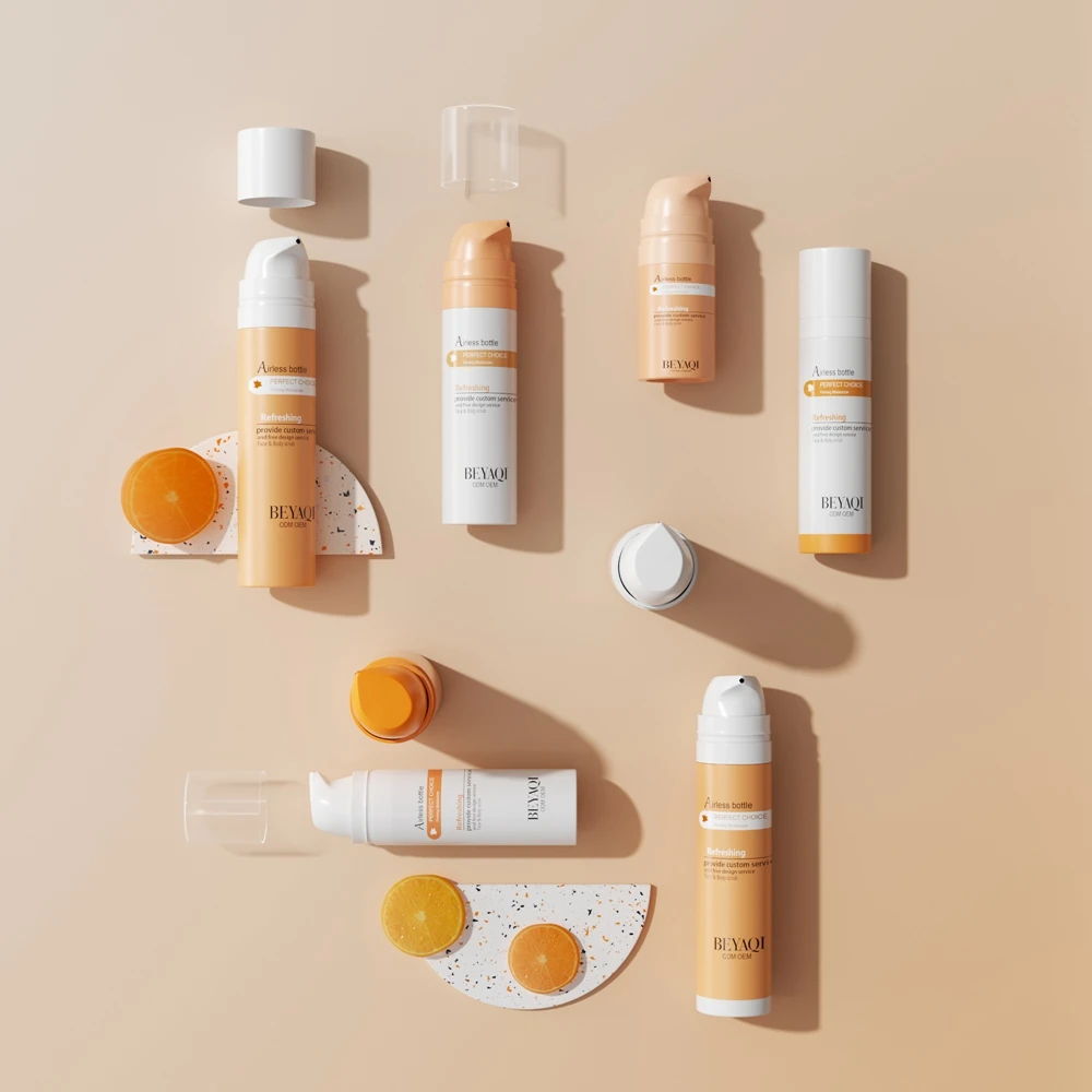 5ml 15ml Skincare Empty Foam Pump Lotion Airless Bottle,Wholesale Private Eco-friendly White Matte Airless Cream Bottle 10 ml