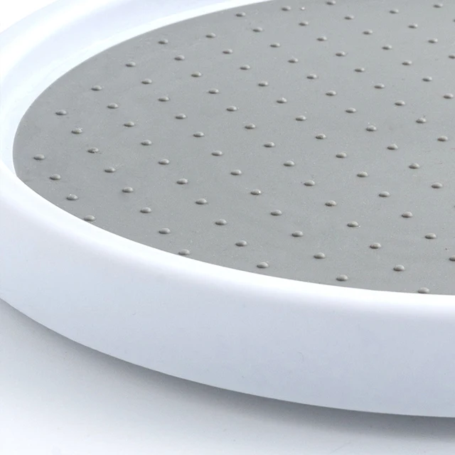 Kitchen multifunctional condiment spice storage tray circular tray 360 rotating seasoning rack