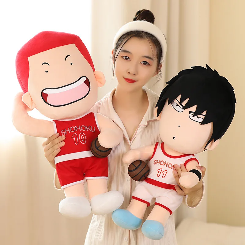Wholesale Anime Slamdunk Plush Toys Soft Stuffed Animal Slamdunk Dolls Kaede Rukawa Figure Toys Anime Stuffed Plushie for Boy