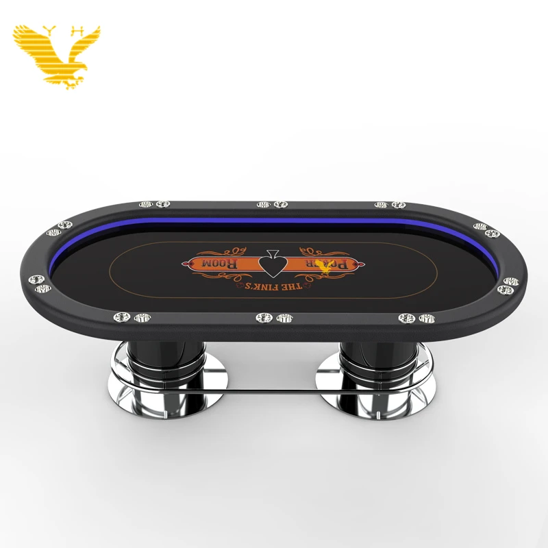 Покерный стол для казино из массива дерева YH на 10 человек, игровой покерный стол для Техасского холдема
