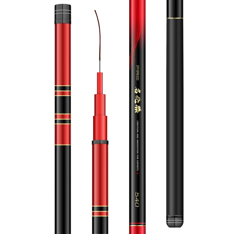 3 6 м-10 м оптовая продажа с завода сверхжесткая Удочка из углеродного волокна сверхлегкая ч для карпа рыболовная телескопическая удочка