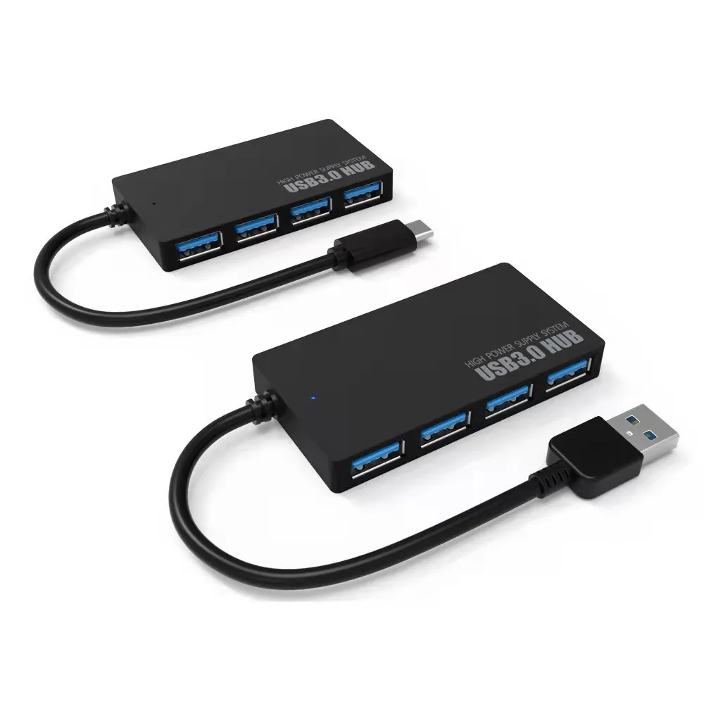 HUB USB 3.0 Multi USB Splitter 4 Ports Expander Adapter Type-C/ Type-A For Laptop PC USB 3 0 Hub