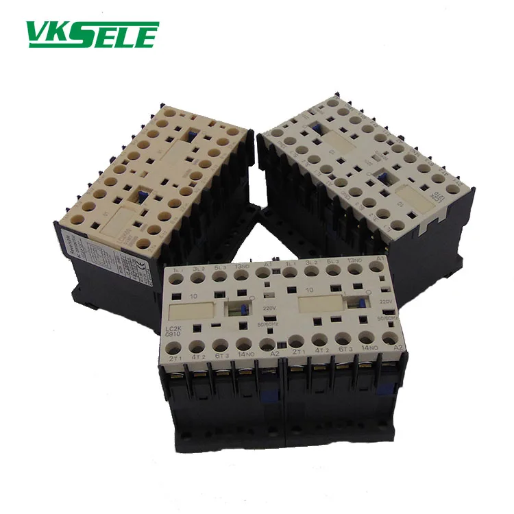 LC2 K12 Series CJX2-K1210 12A 3 pole elector mechanical interlocking reversing contactor