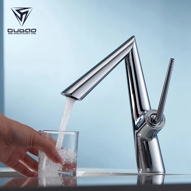 Luxury Designs Chrome Faucet Sanitary Lavatory Mixers Tap Bathroom Basin Faucets