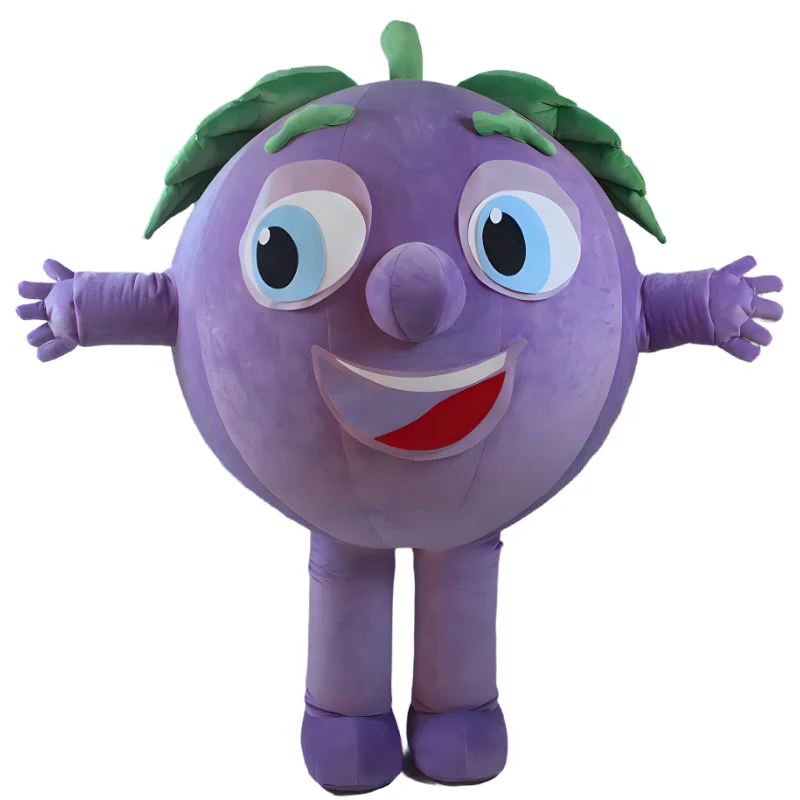 custom made advertising promotion plush blow up mascot suit Grapes inflatable fruit costume