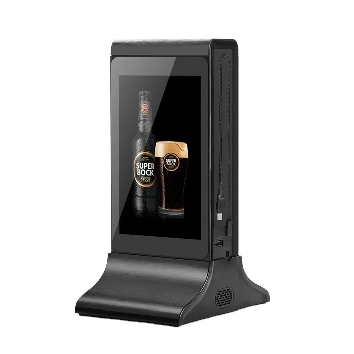 fyd-835SD New Both Sides Touch LCD Portable Wireless Charger Table Restaurant Digital Signage and Displays