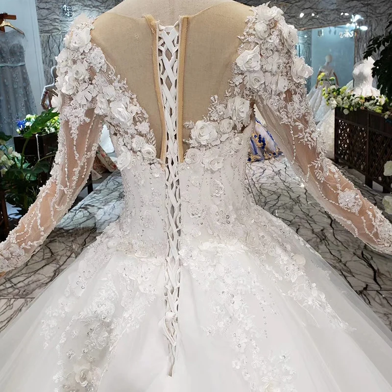 Кружевное свадебное платье с цветочной вышивкой jancдекабря HTL362 2020