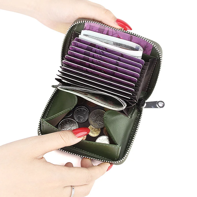 Hot Sell Short Style leather cute pocket wallet card holder for woman Coin Purses Bag Girl Small Lady Wallet Credit Card holder