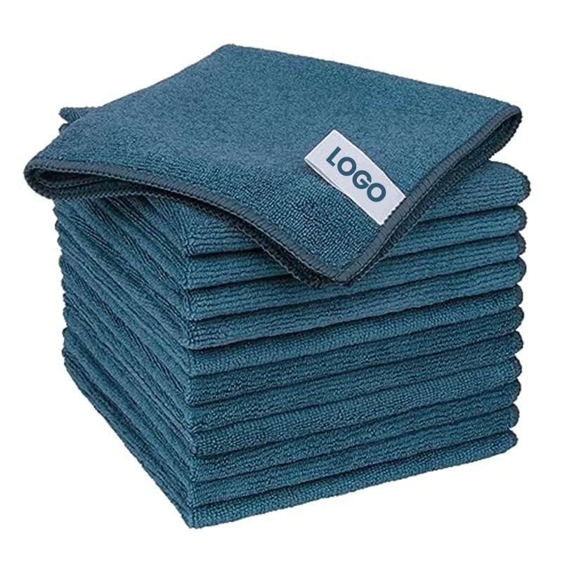 Factory hot sell 40X40CM microfiber cleaning cloths polishing car microfiber cloth car kitchen towel microfiber towel