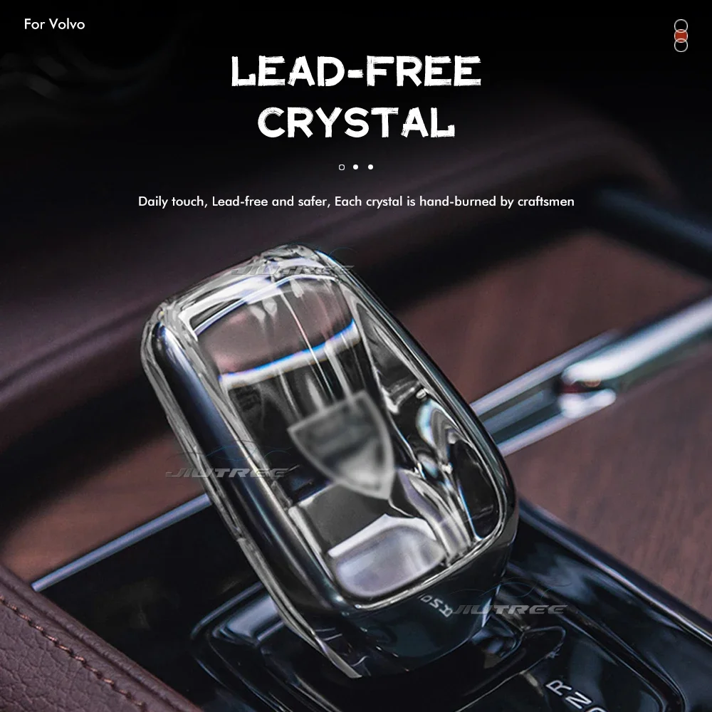 Upgrade LED Crystal Handle For Volvo XC90 S90 V90 XC60 S60 V60 2021 2022 Car Gear Modification Crystal Lever Shift Lever