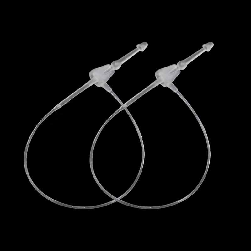 Snap Lock Bullet Head Plastic Sling String of Hang tag Hang Tag String Plastic Loop Pins For Garment