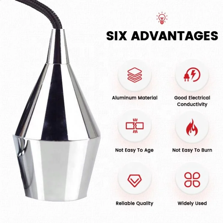 Vintage Aluminum Decorative Aluminum Lamp Holder E27 Retro Pendant Light Fixtures Edison Light Bulb Socket Lamp Holder