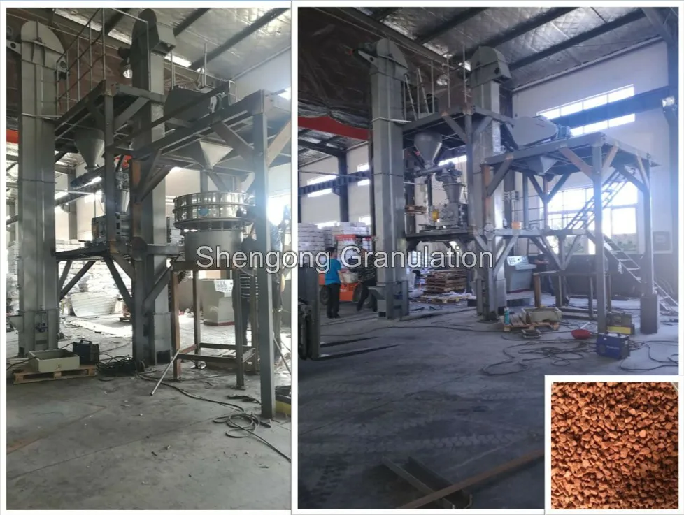 Chemical / mining / fertilizer roll compaction granulating machine