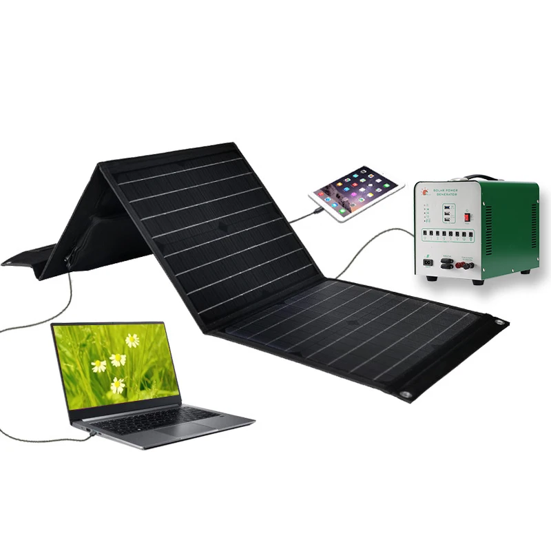 Good Quality Portable Hybrid 250W Include Regulator 12B Sunpower Foldable Polycrystalline Solar Panel