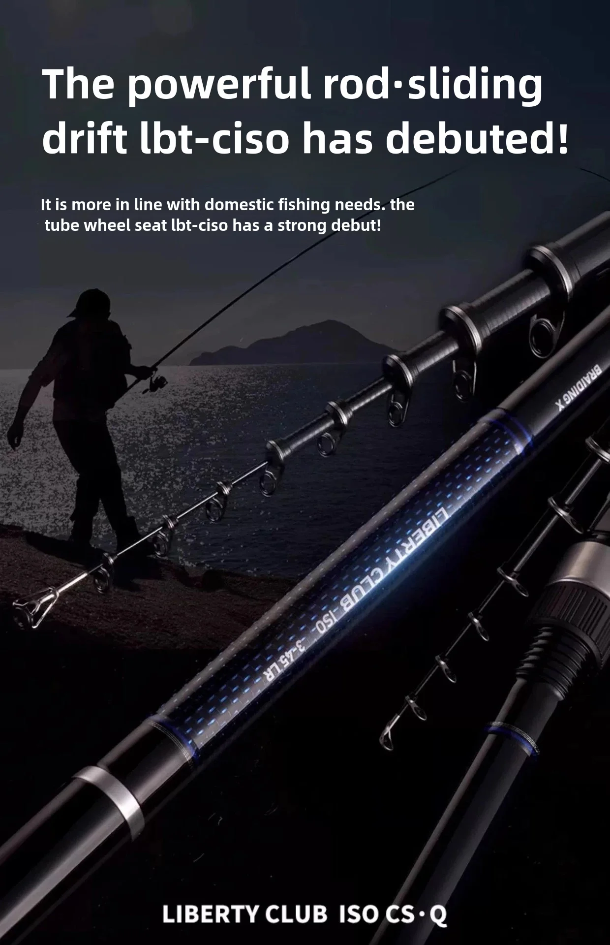 DAIWA LBT C ISO CS LR FUJI Hand Sea Dual Pole Long Throw Skid Drift Rock Rod 3.9m Inclined Guide Ring River Lake Rock Fishing