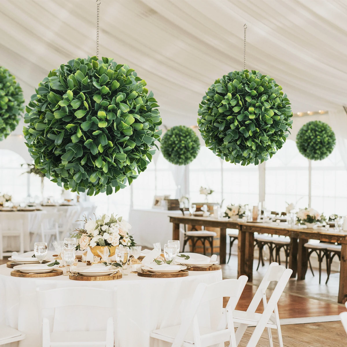 FXQ57-8 Hanging Topiary Artificial Boxwood Grass Balls Home Decor Latest Interior Design Home Decor